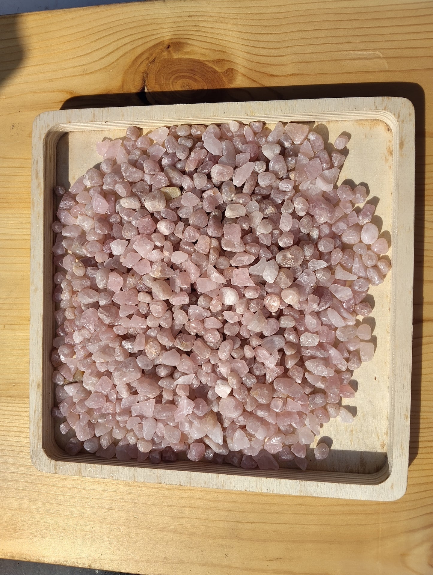 Rose Quartz Crystal Chips