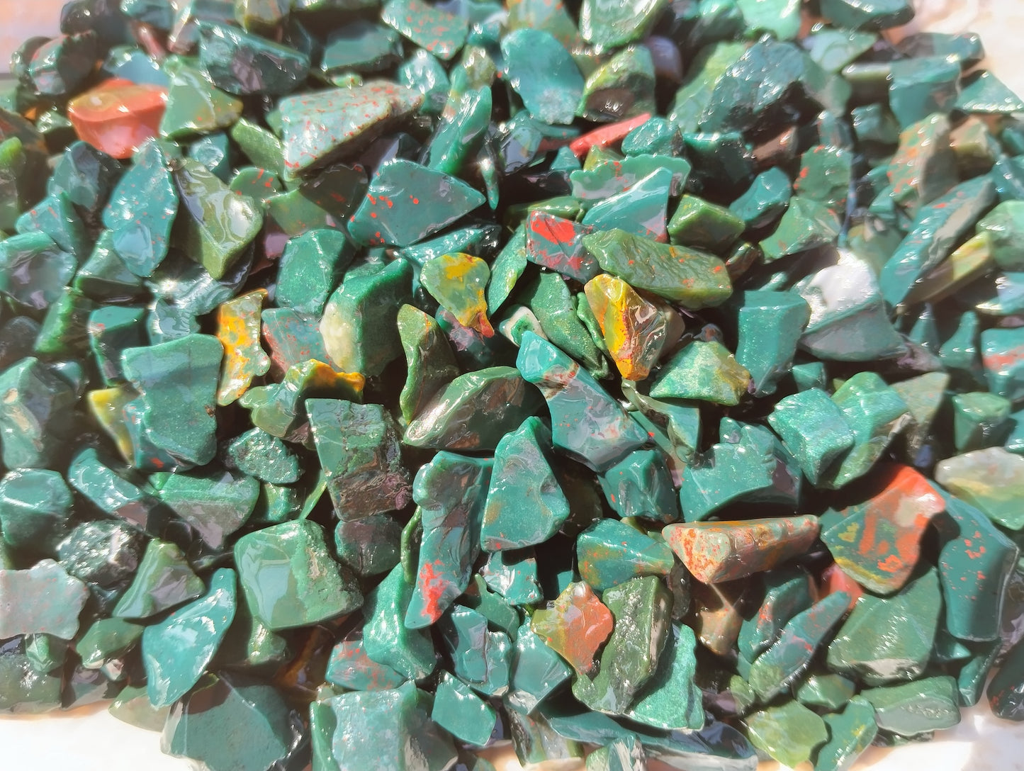 Bloodstone Crystal Chips