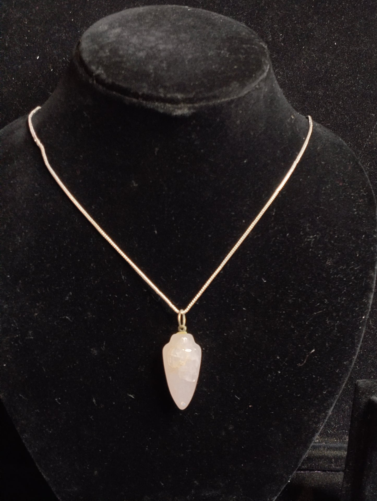 Blush Drop – Rose Quartz Pendant