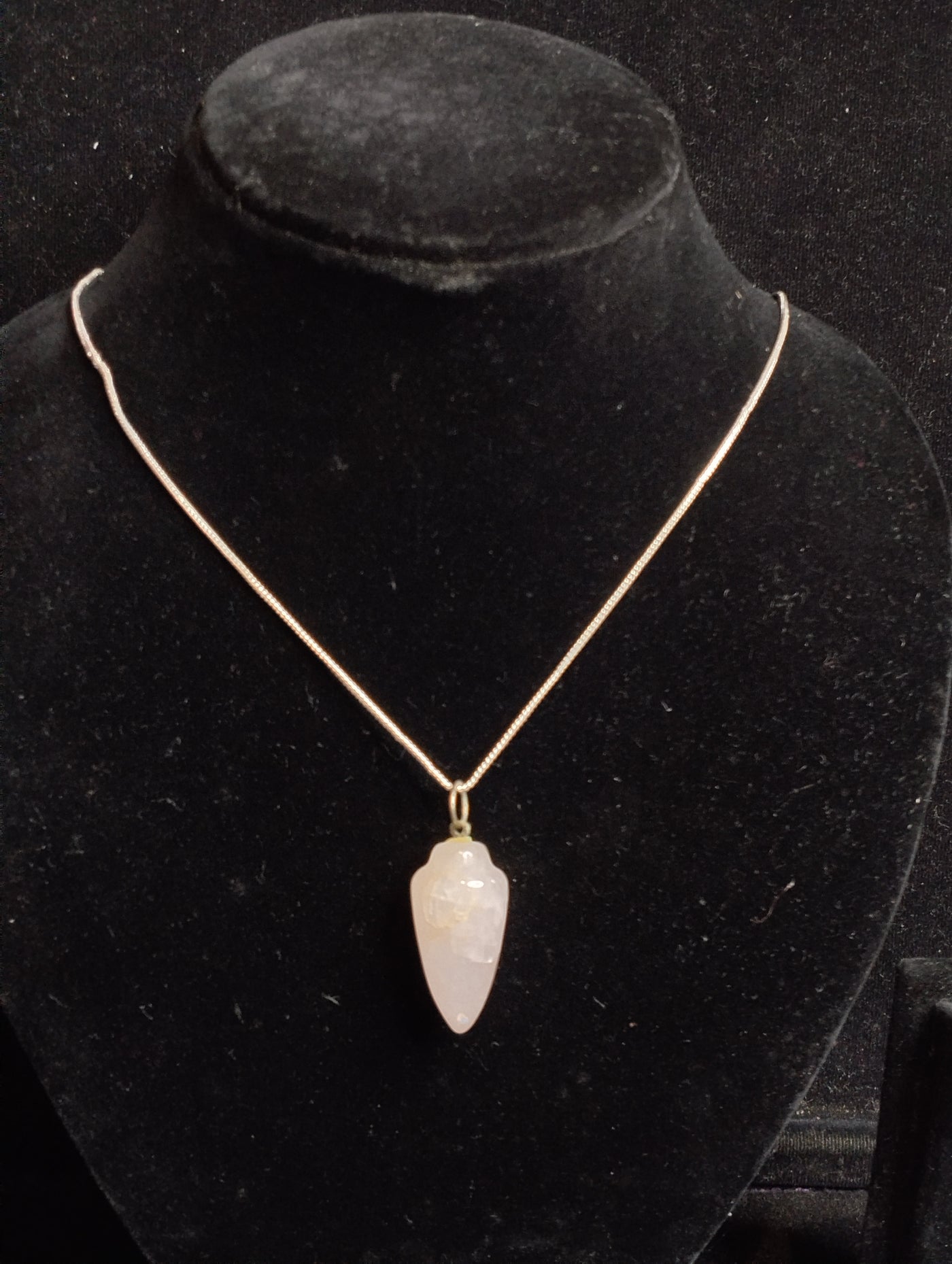 Blush Drop – Rose Quartz Pendant