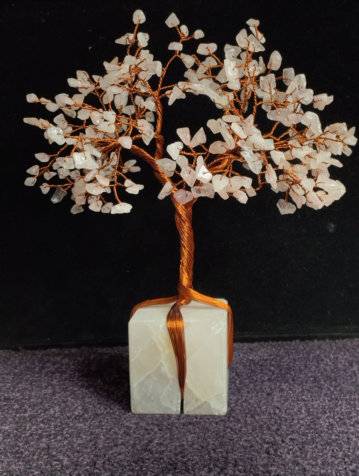 Rose Quartz crystal tree