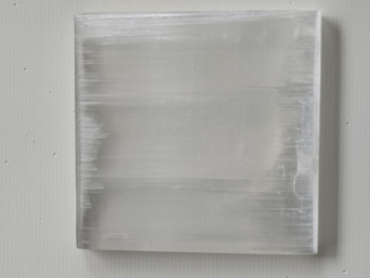 Frosted Serenity selenite Plate