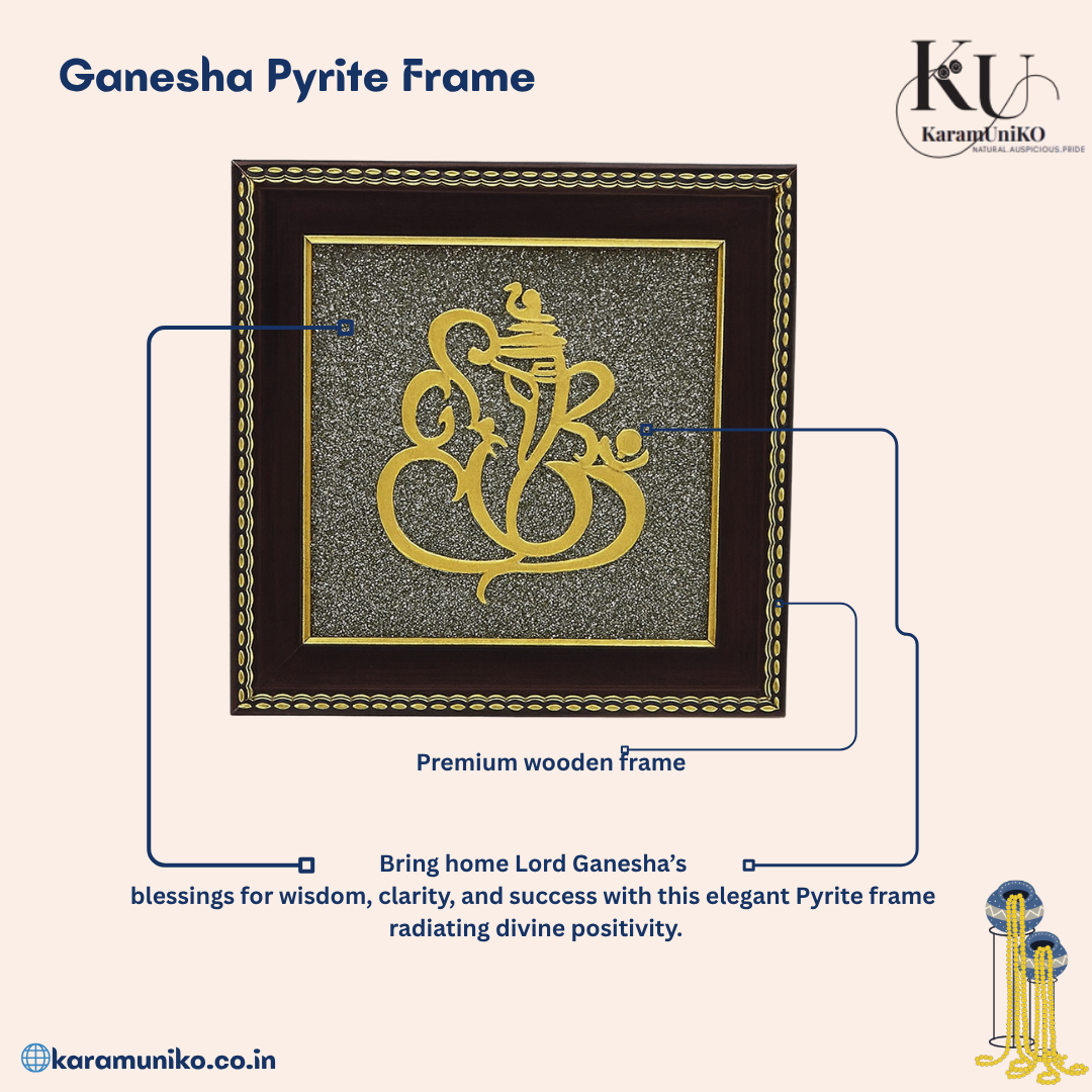 Ganesha Pyrite Frame – Karamuniko Signature Edition