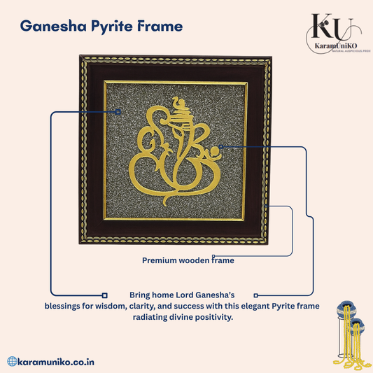 Ganesha Pyrite Frame – Karamuniko Signature Edition
