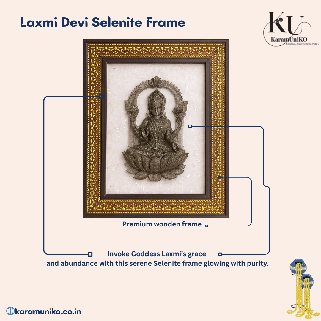 Laxmi Devi Selenite Frame