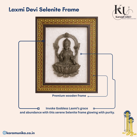 Laxmi Devi Selenite Frame