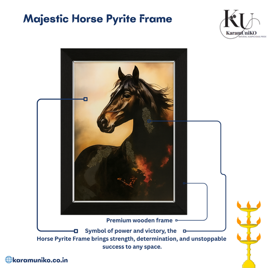 Majestic Horse Pyrite Frame