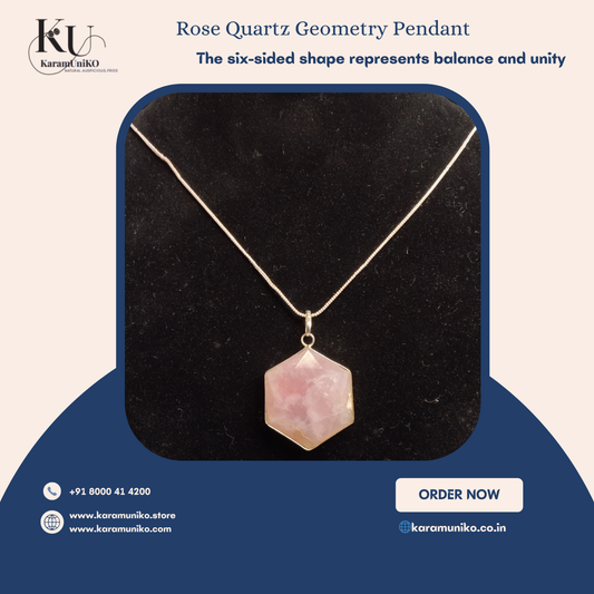 Rose Quartz Geometry Pendant