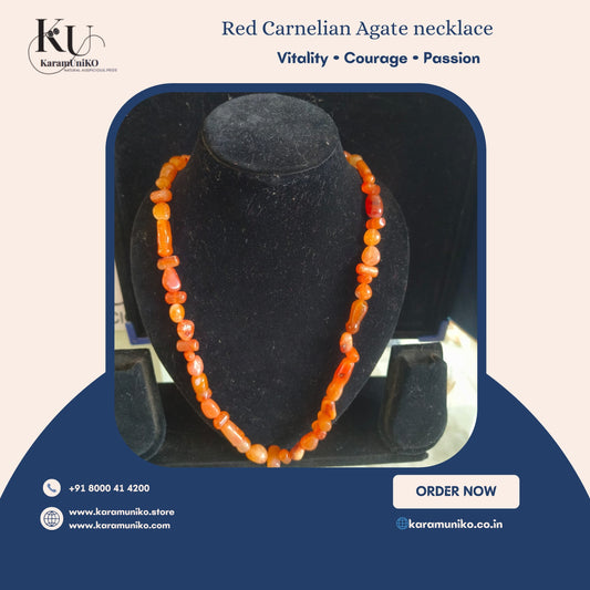 Red Carnelian Agate Necklace