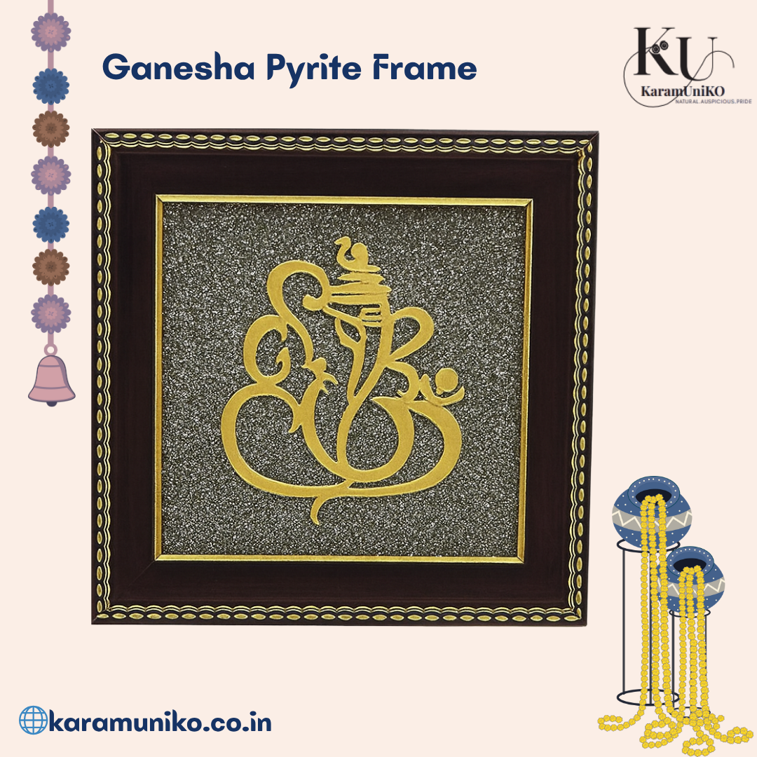 Ganesha Pyrite Frame – Karamuniko Signature Edition