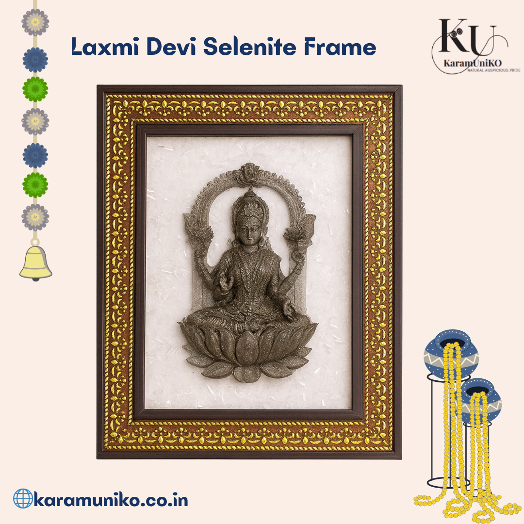 Laxmi Devi Selenite Frame