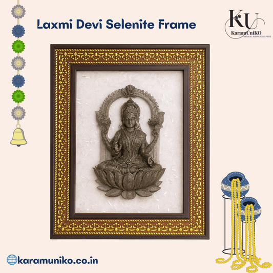 Laxmi Devi Selenite Frame