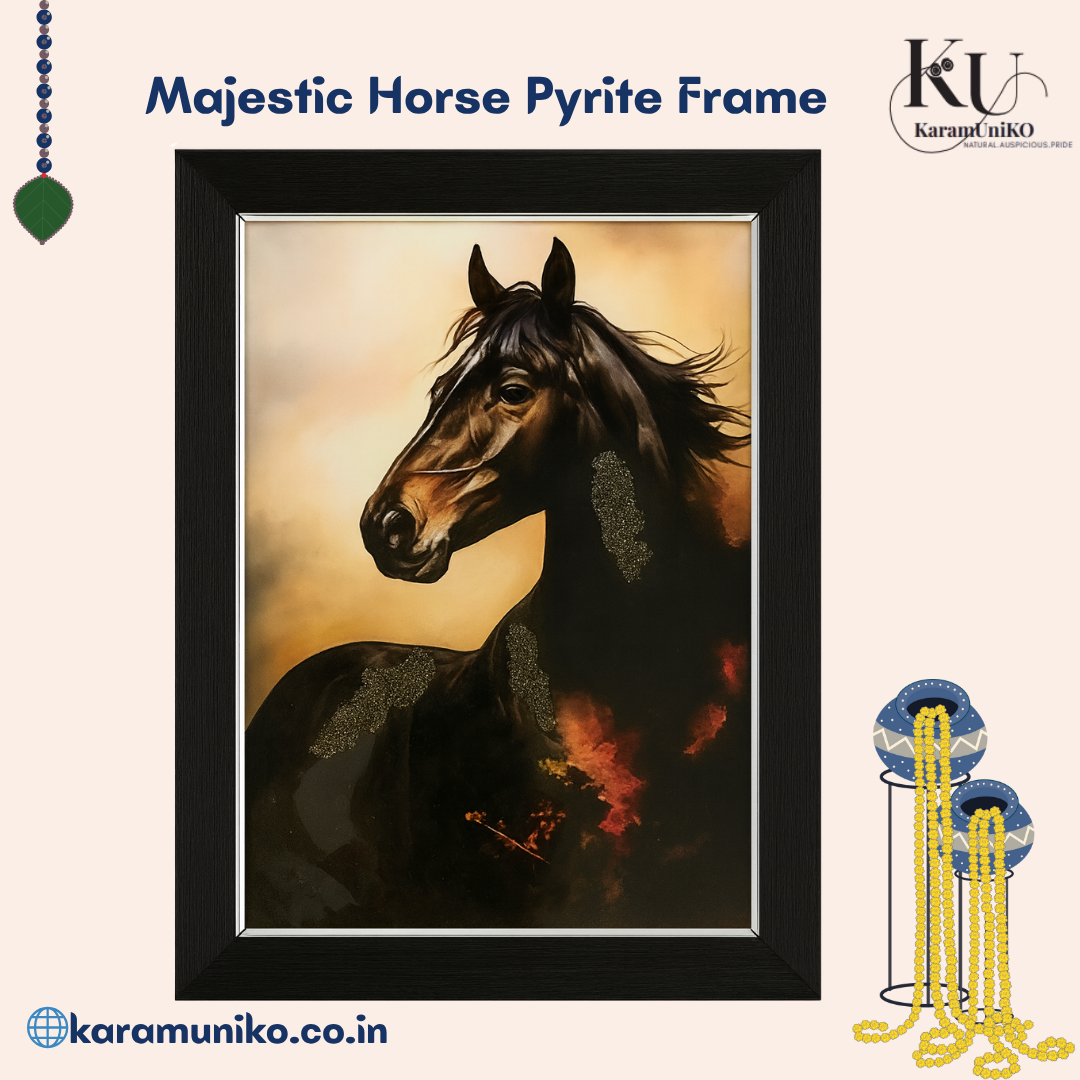 Majestic Horse Pyrite Frame
