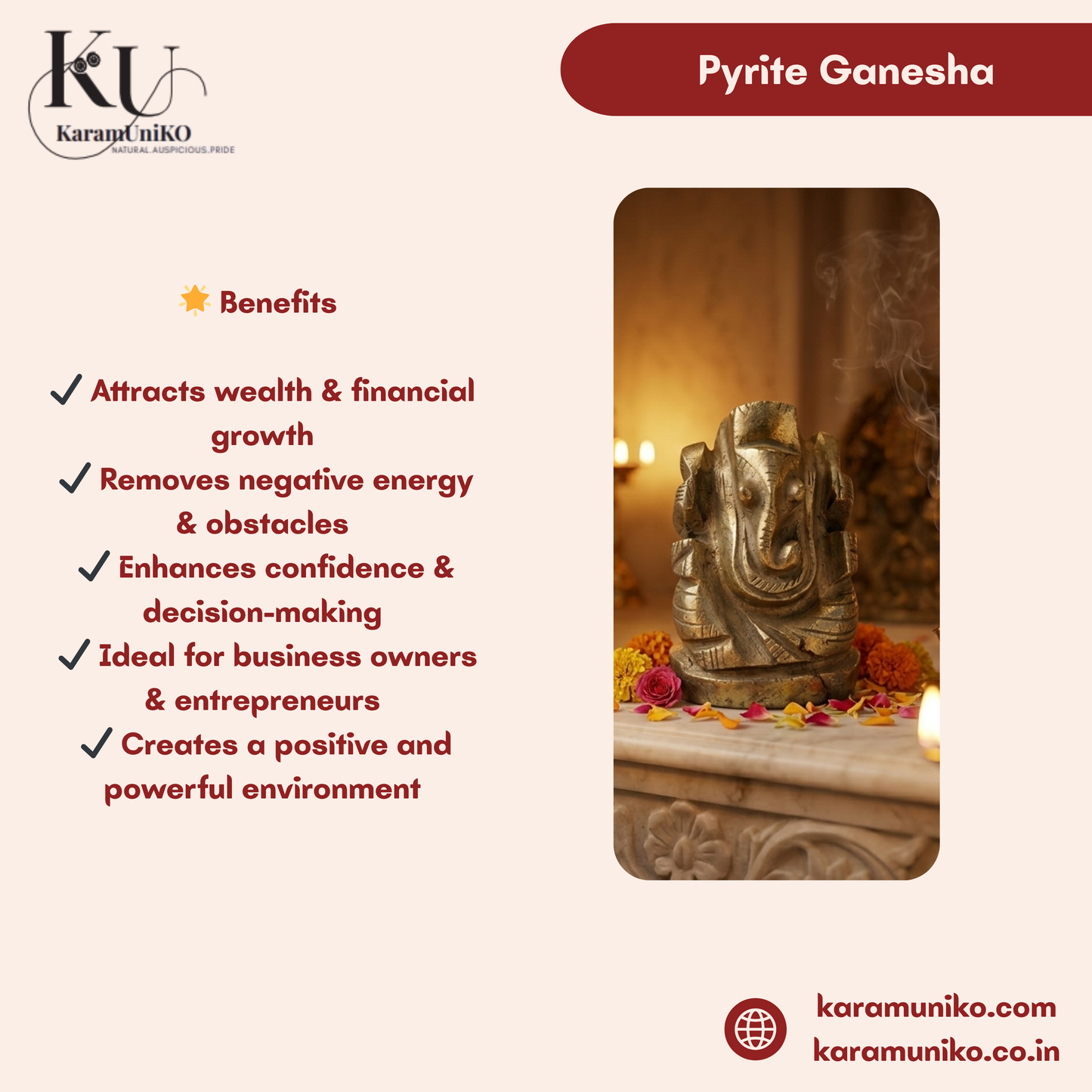 Pyrite Ganesha (Big)