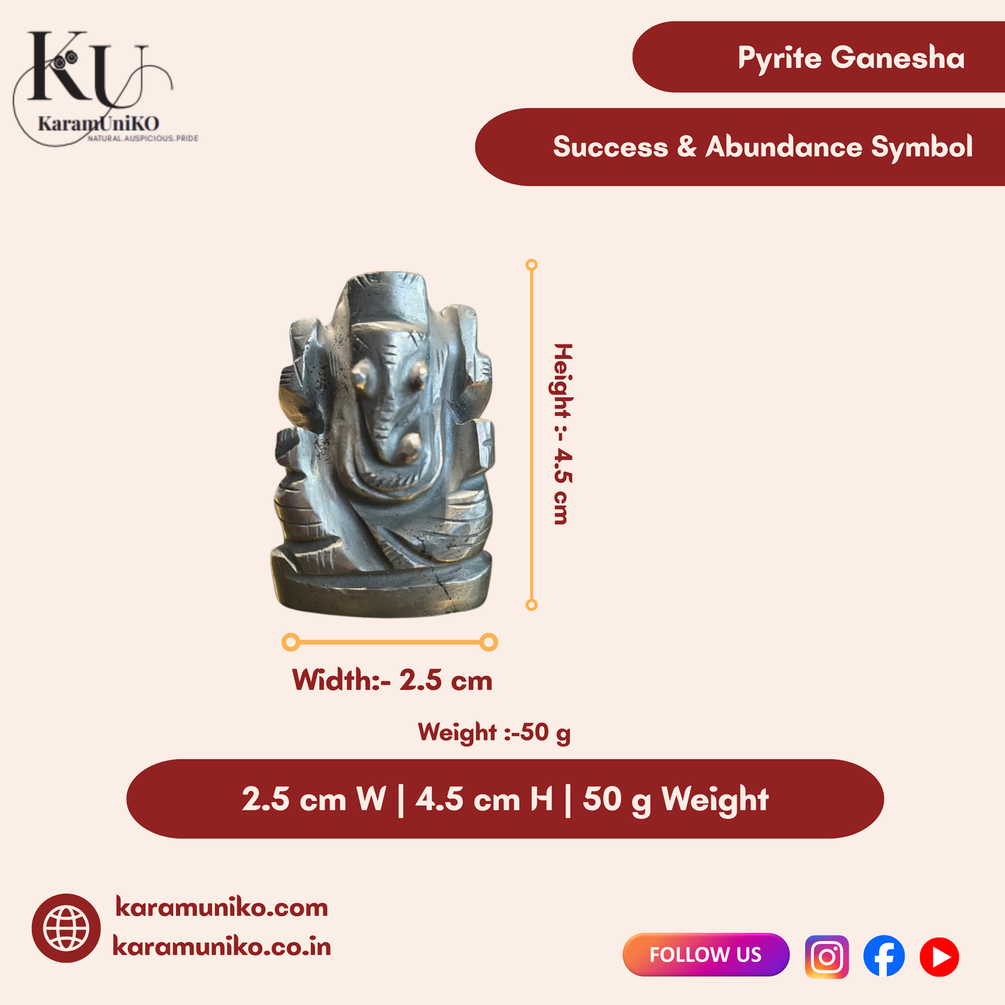 Pyrite Ganesha (Big)