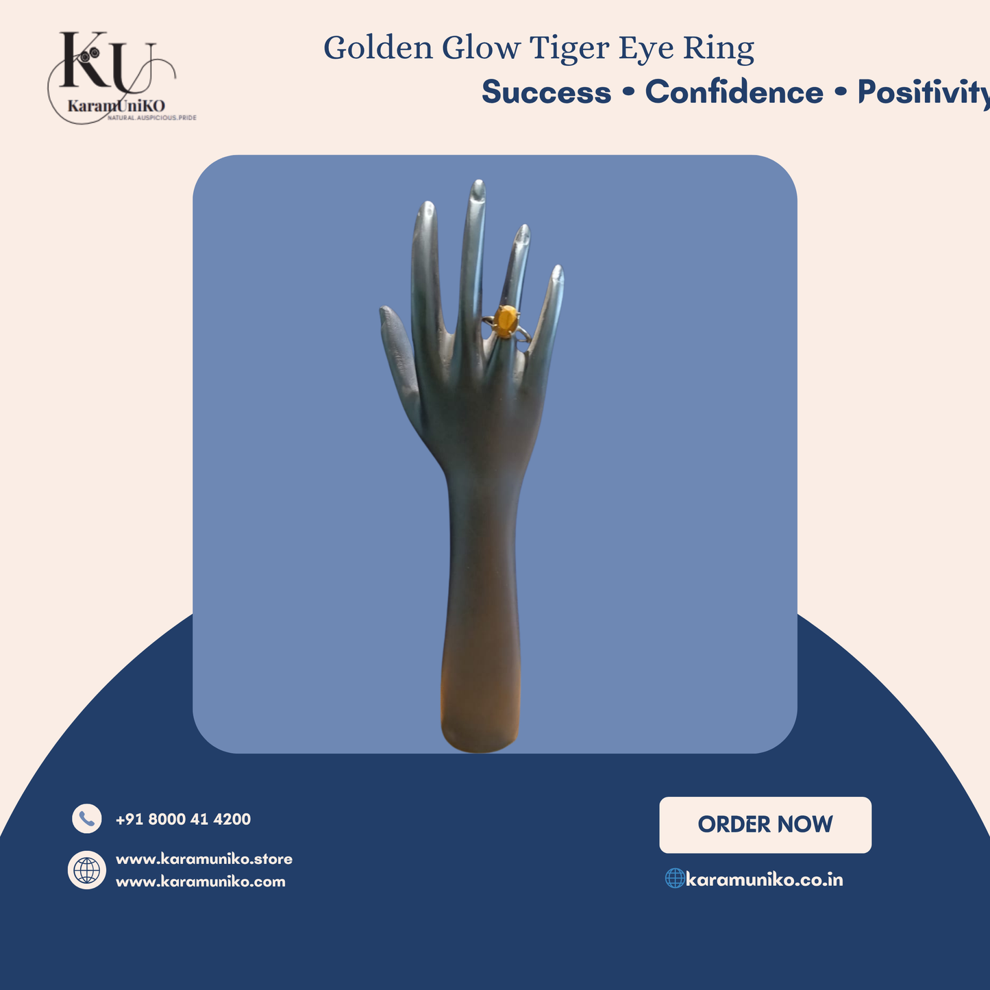 Golden Glow Tiger Eye Ring