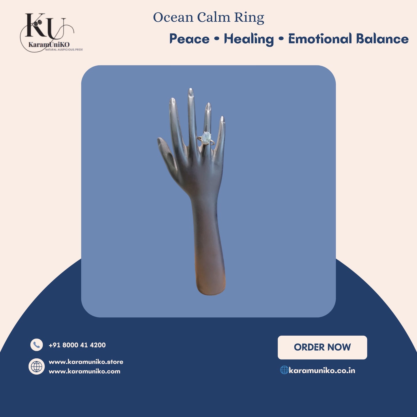 Ocean Calm Ring