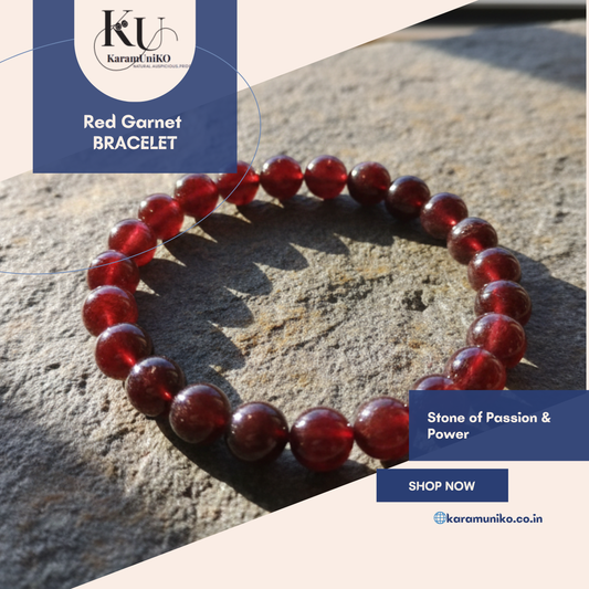 Red Garnet Bracelet – Stone of Passion & Power