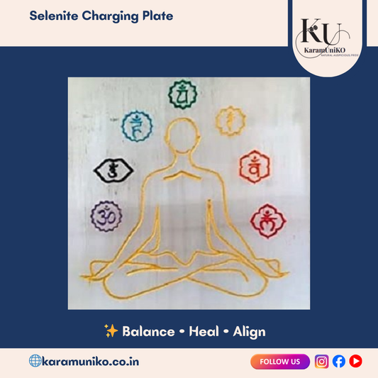Chakra Harmony Selenite plate