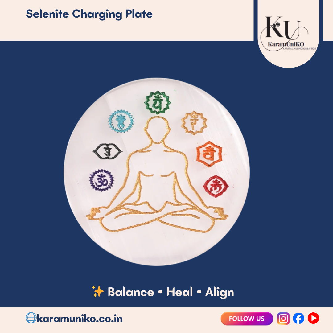Chakra Harmony Selenite plate