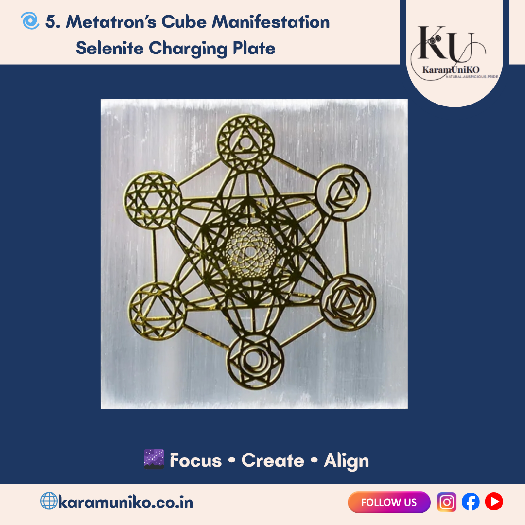 Metatron’s Cube Manifestation Selenite Charging