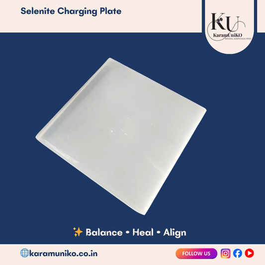 Frosted Serenity selenite Plate