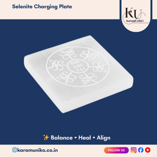 Grabovoi Code Selenite Plate