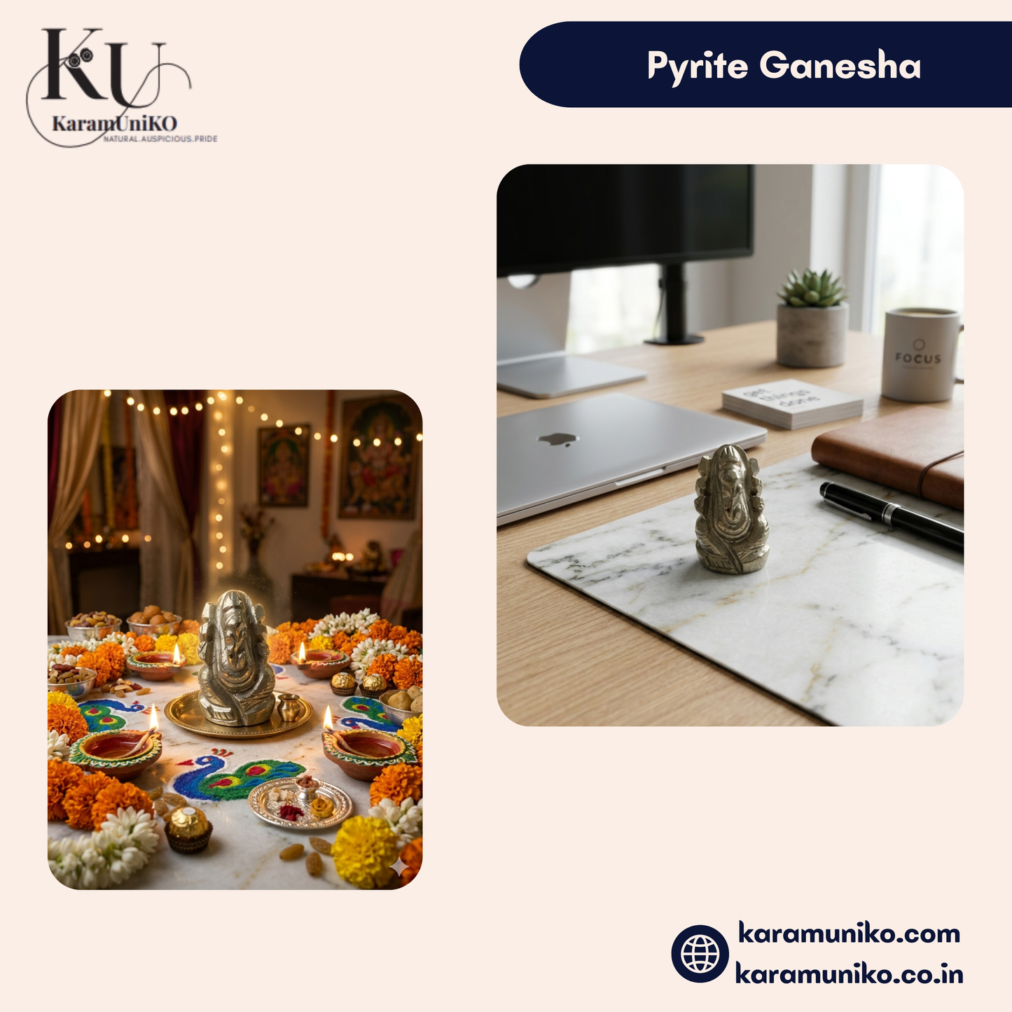 Pyrite Ganesha (Small)