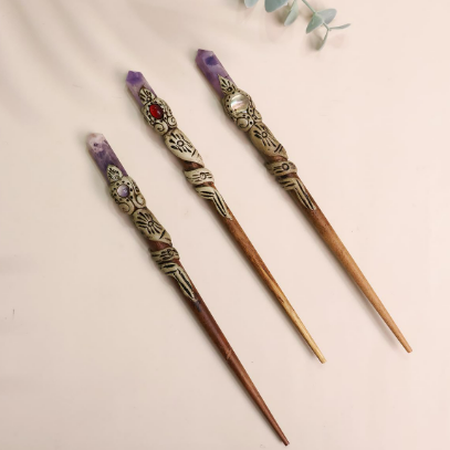 Handcrafted Crystal Hairbunstick