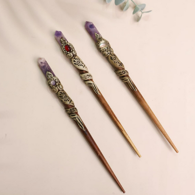 Handcrafted Crystal Hairbunstick