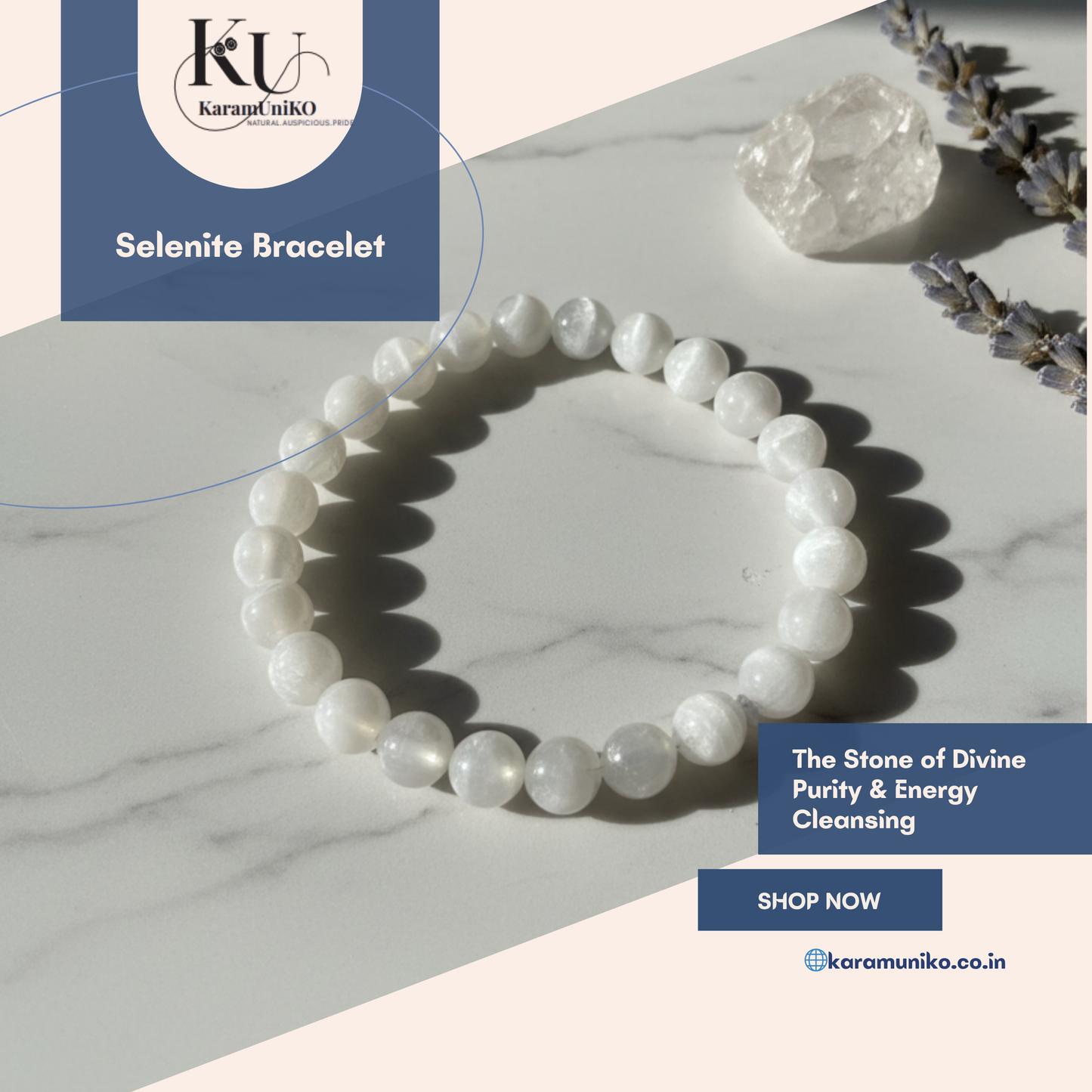 Selenite Bracelet – The Stone of Divine Purity &amp; Energy Cleansing