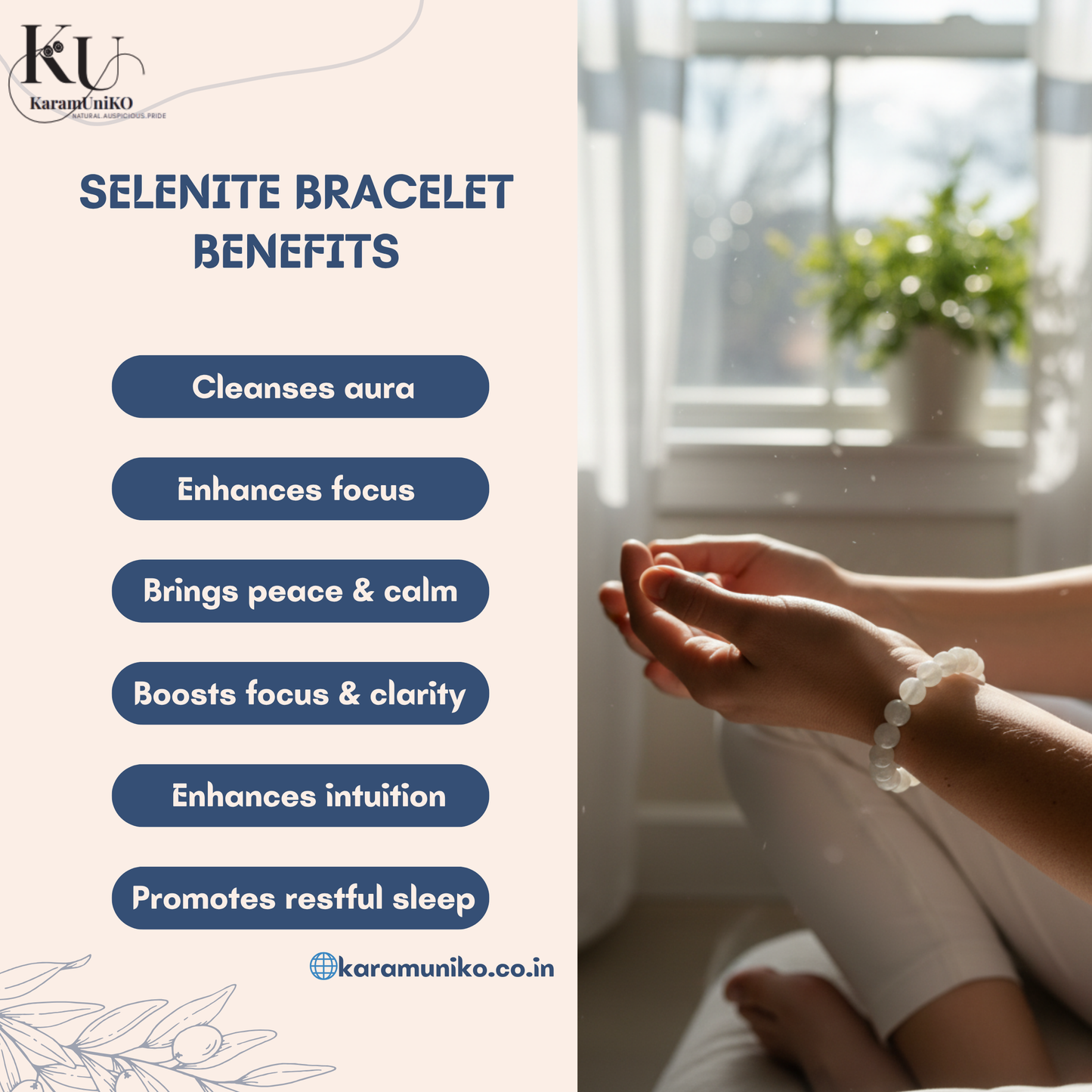Selenite Bracelet – The Stone of Divine Purity &amp; Energy Cleansing