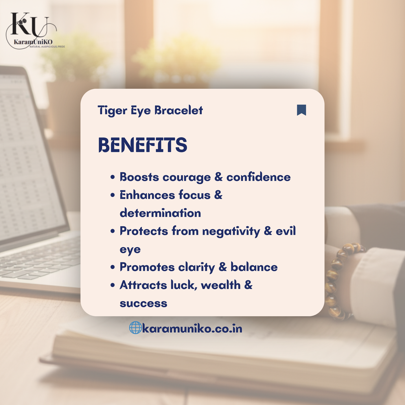 Tiger Eye Stone Bracelet 8mm