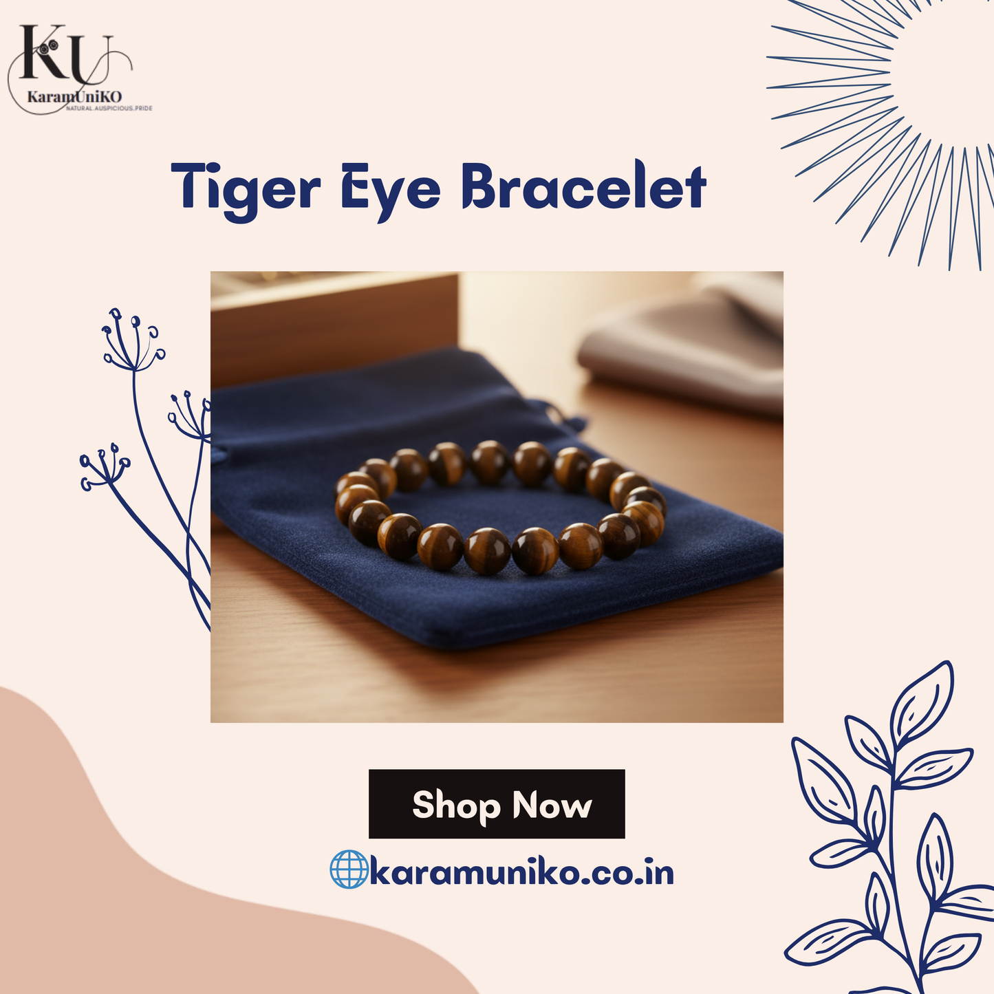 Tiger Eye Stone Bracelet 8mm