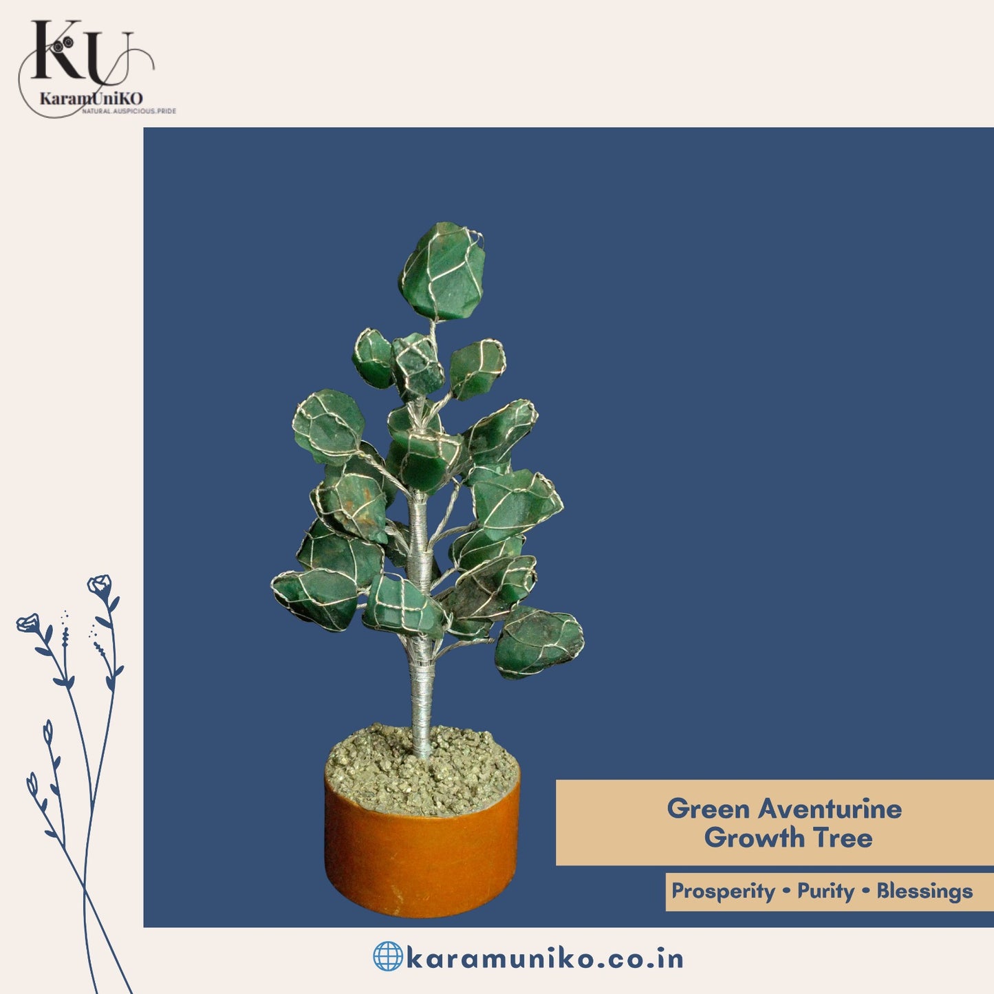 Green Aventurine Growth Tree