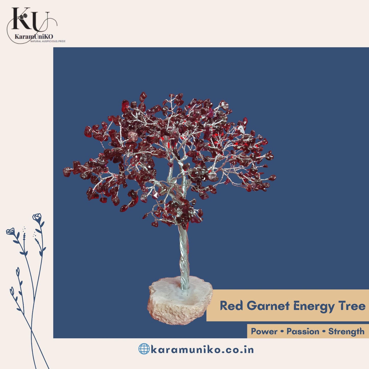 Red Garnet Energy Tree