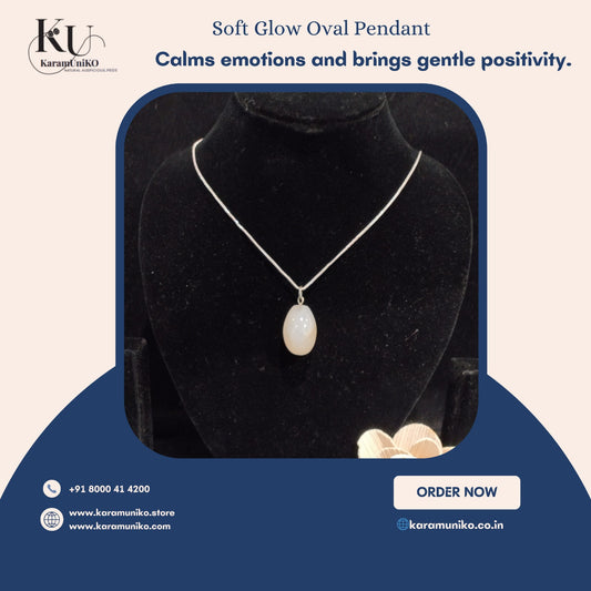 Soft Glow Oval Pendant