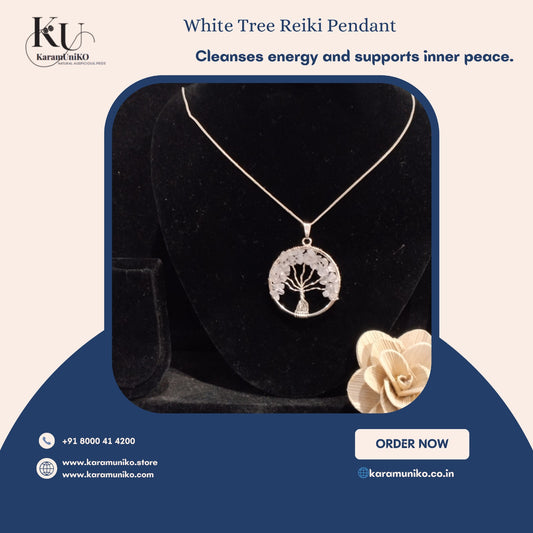 White Tree Reiki Pendant