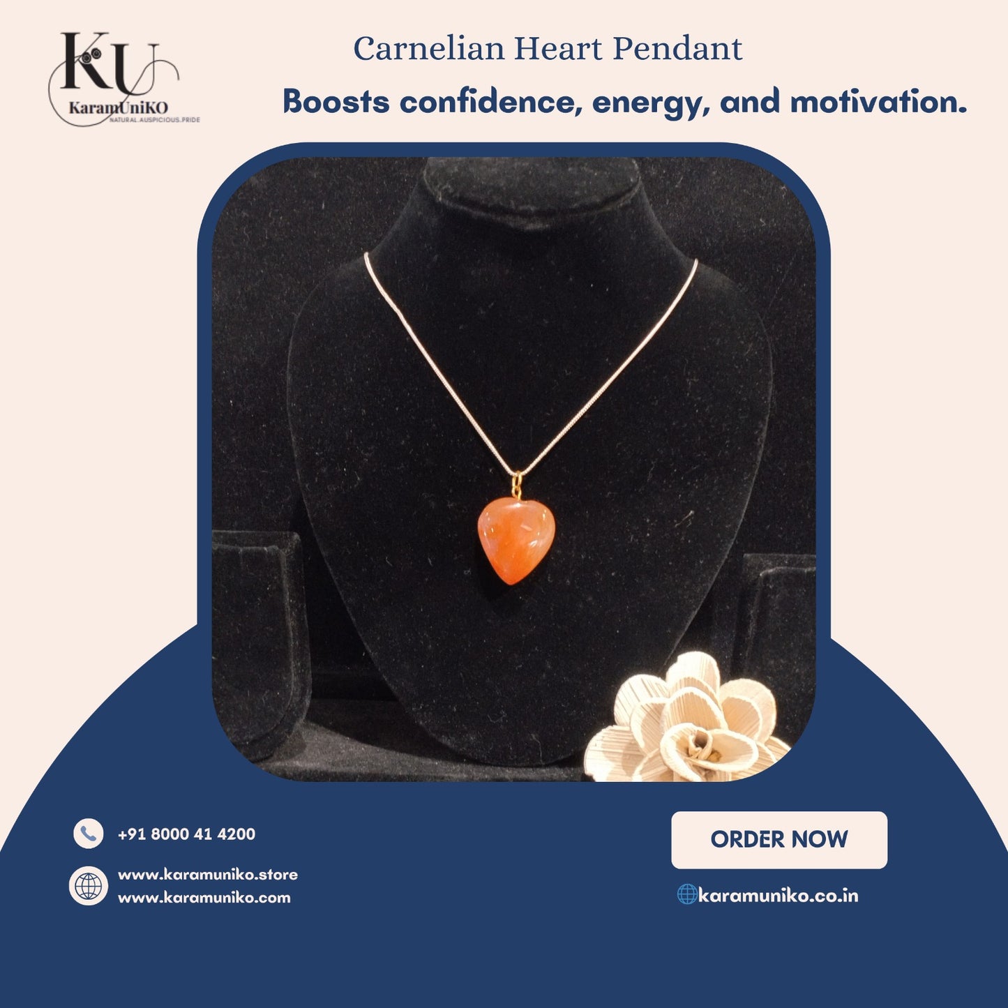 Golden Tip Energy Pendant
