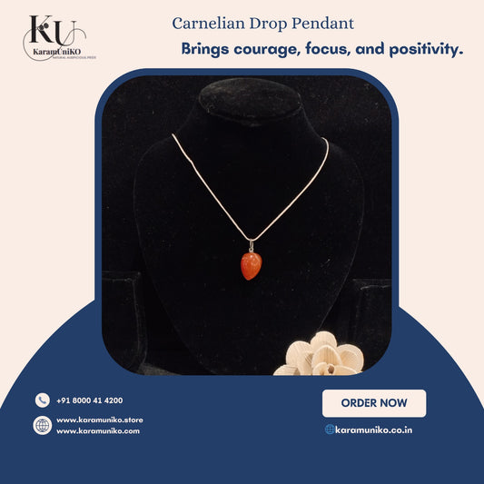 Carnelian Drop Pendant