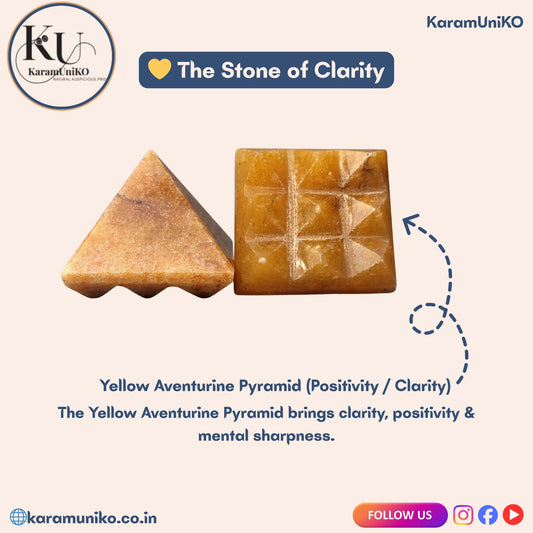 Yellow jasper Nine Prymids