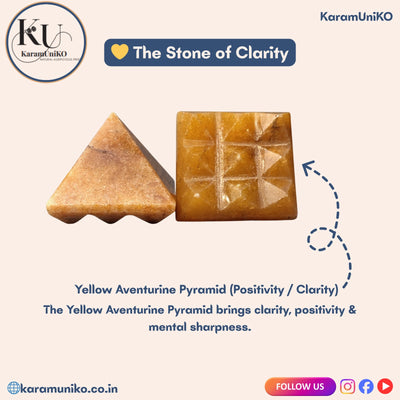 Yellow jasper Nine Prymids