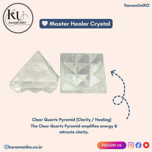 Clear Quartz 9 Pyramid