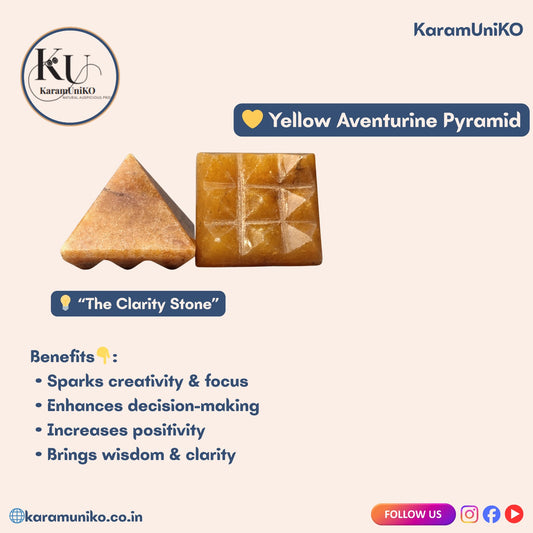 Yellow jasper Nine Prymids